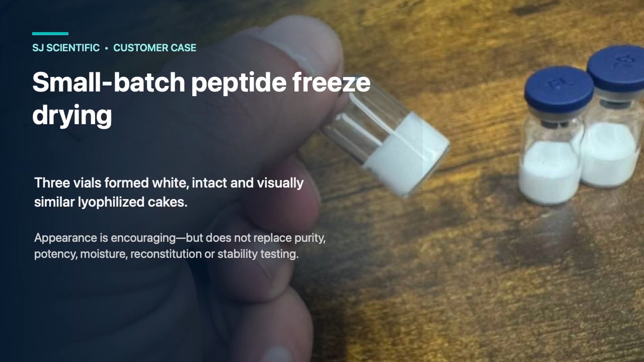 Small-Batch Peptide Freeze-Drying Customer Application Record